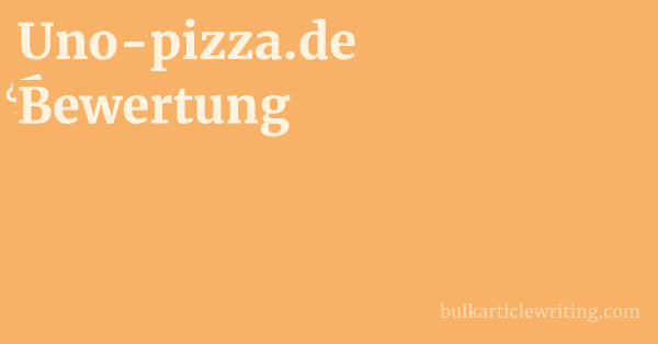 Uno-pizza.de Bewertung 1 by