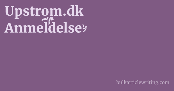 Upstrom.dk Anmeldelse 1 by Partners
