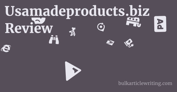 Usamadeproducts.biz Review 1 by