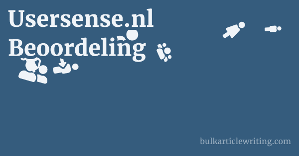 Usersense.nl Beoordeling 1 by