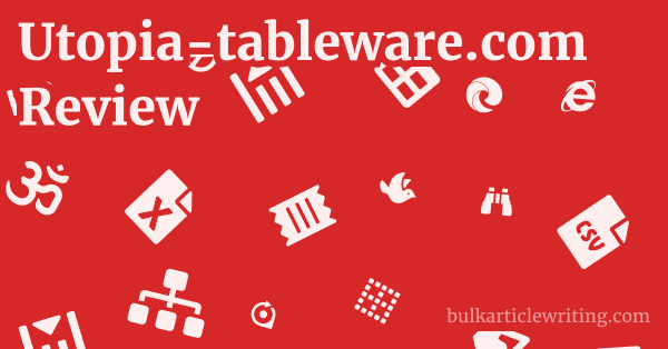 Utopia-tableware.com Review 1 by