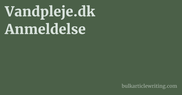 Vandpleje.dk Anmeldelse 1 by