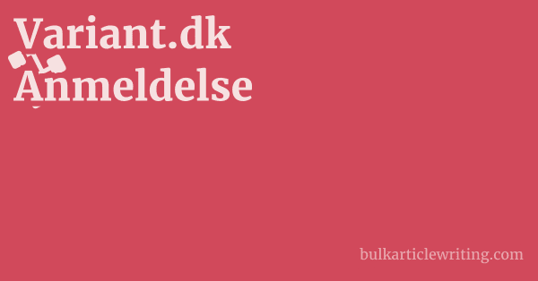 Variant.dk Anmeldelse 1 by Partners