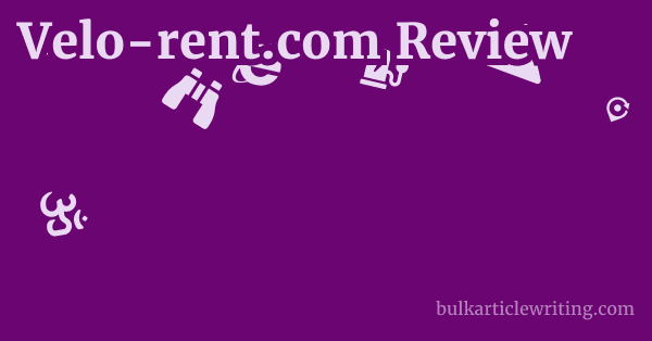 Velo-rent.com Review 1 by