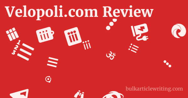 Velopoli.com Review 1 by