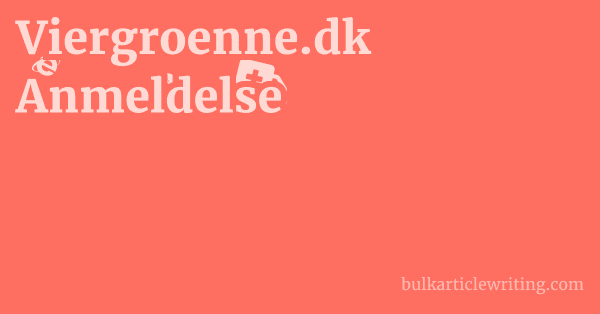Viergroenne.dk Anmeldelse 1 by Partners