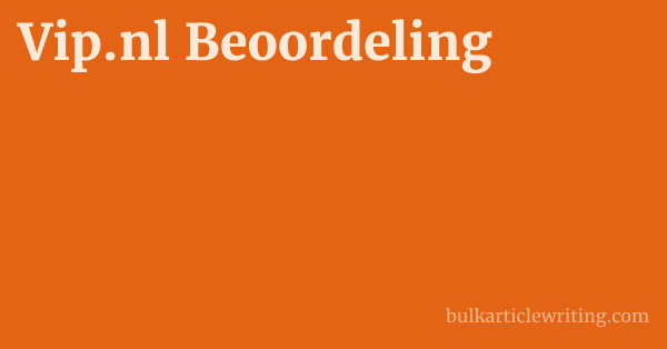 Vip.nl Beoordeling 1 by