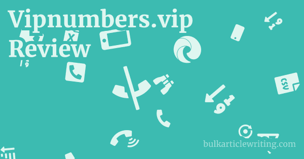 Vipnumbers.vip Review 1 by