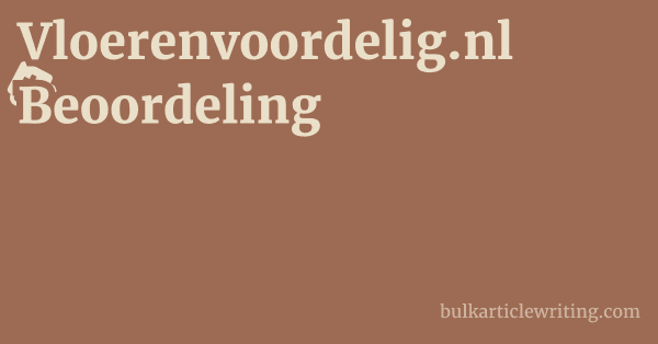 Vloerenvoordelig.nl Beoordeling 1 by