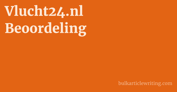 Vlucht24.nl Beoordeling 1 by