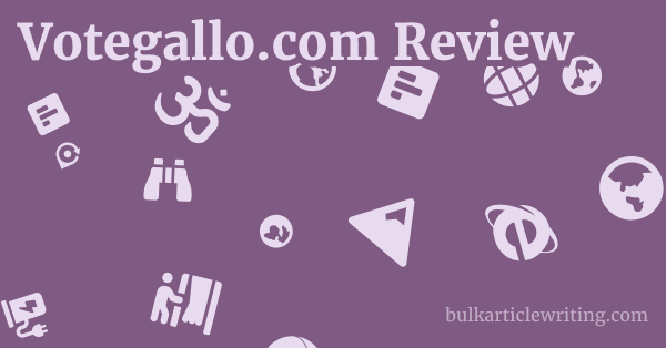 Votegallo.com Review 1 by