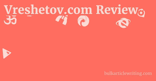 Vreshetov.com Review 1 by