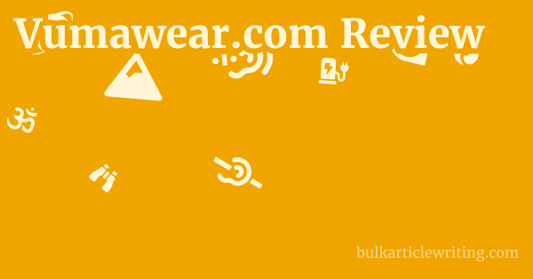 Vumawear.com Review 1 by