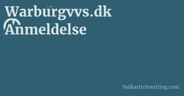 Warburgvvs.dk Anmeldelse 1 by Partners