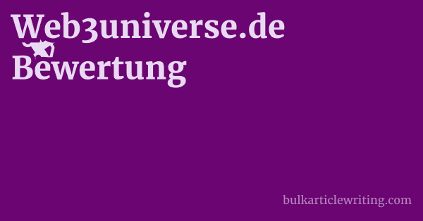Web3universe.de Bewertung 1 by