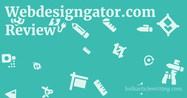 Webdesigngator.com Review 1 by