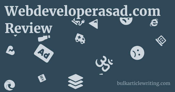 Webdeveloperasad.com Review 1 by
