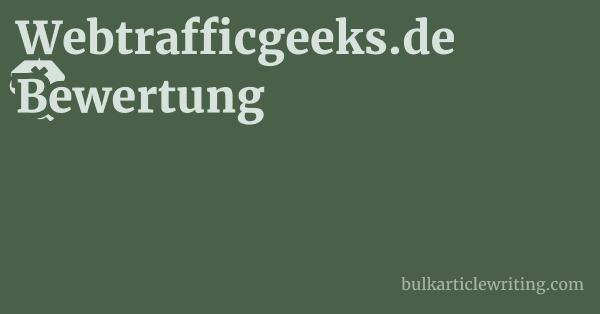 Webtrafficgeeks.de Bewertung 1 by