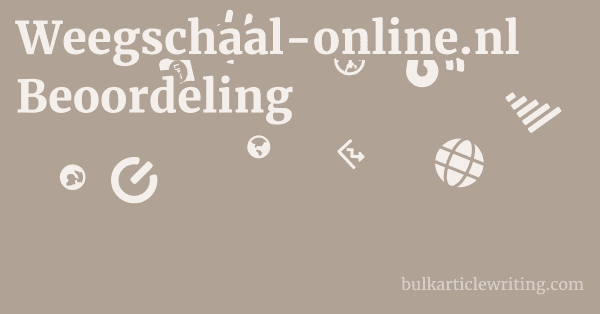 Weegschaal-online.nl Beoordeling 1 by