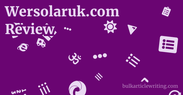 Wersolaruk.com Review 1 by