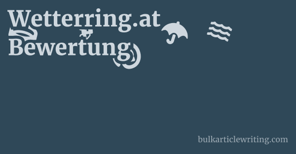 Wetterring.at Bewertung