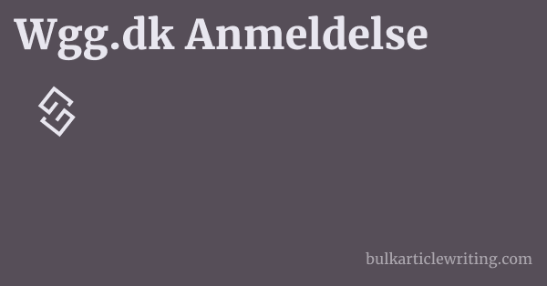 Wgg.dk Anmeldelse 1 by