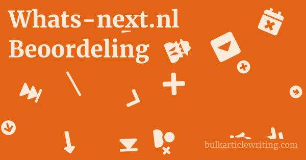 Whats-next.nl Beoordeling 1 by