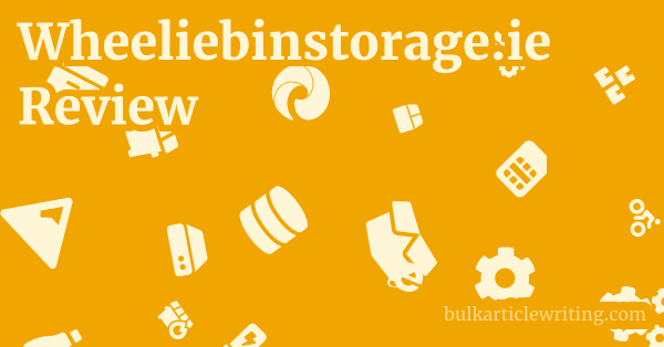 Wheeliebinstorage.ie Review 1 by