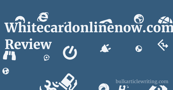 Whitecardonlinenow.com.au Review 1 by