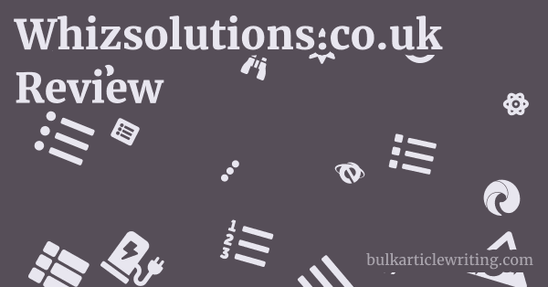 Whizsolutions.co.uk Review 1 by