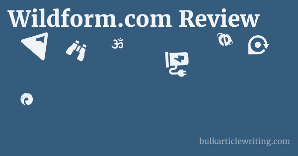 Wildform.com Review 1 by