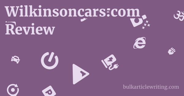 Wilkinsoncars.com Review 1 by