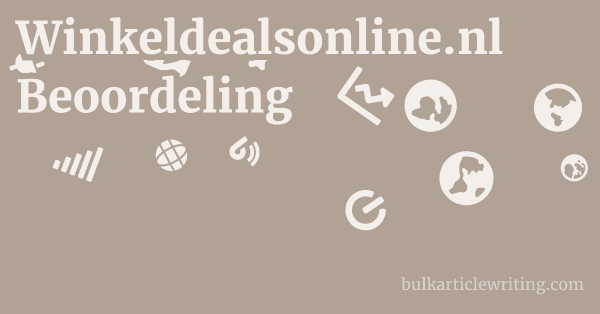 Winkeldealsonline.nl Beoordeling 1 by