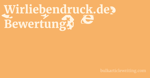Wirliebendruck.de Bewertung 1 by