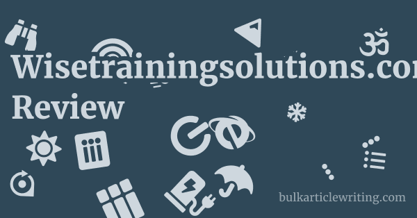 Wisetrainingsolutions.com Review 1 by