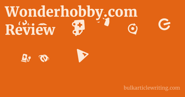 Wonderhobby.com Review 1 by
