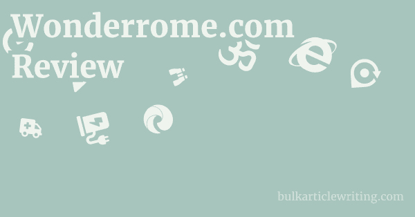 Wonderrome.com Review 1 by