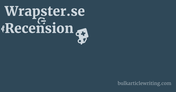 Wrapster.se Recension 1 by