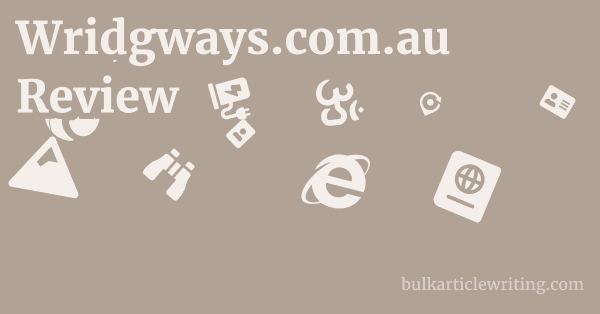 Wridgways.com.au Review 1 by