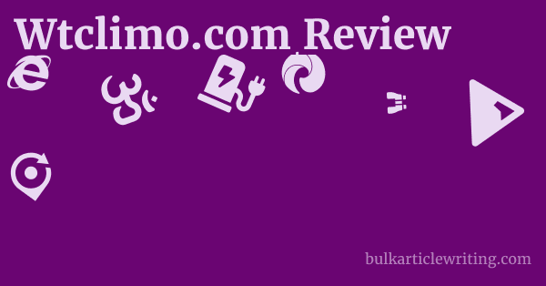 Wtclimo.com Review 1 by