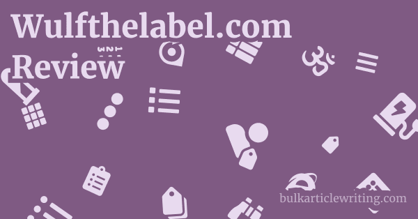 Wulfthelabel.com Review 1 by
