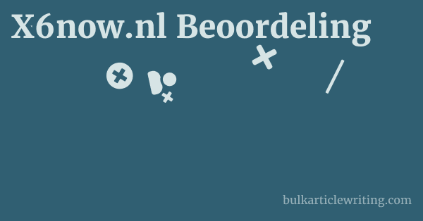 X6now.nl Beoordeling 1 by