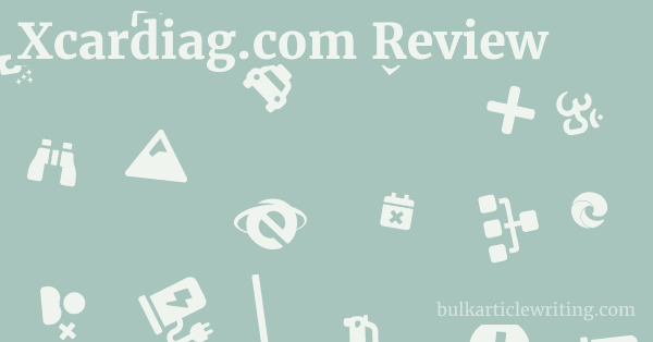 Xcardiag.com Review 1 by
