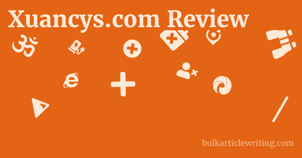 Xuancys.com Review 1 by