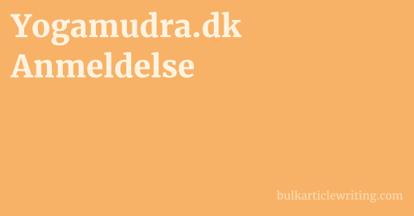 Yogamudra.dk Anmeldelse 1 by