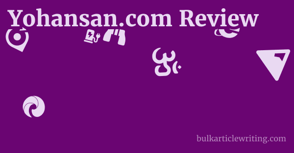Yohansan.com Review 1 by