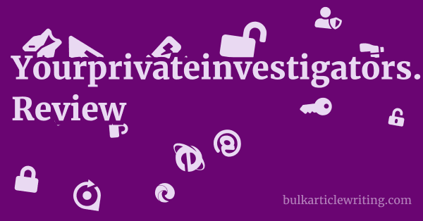 Yourprivateinvestigators.co.uk Review 1 by Partners