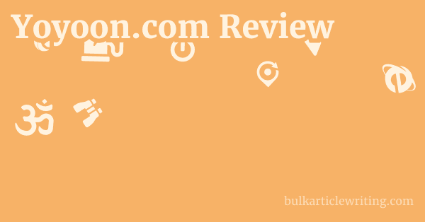 Yoyoon.com Review 1 by