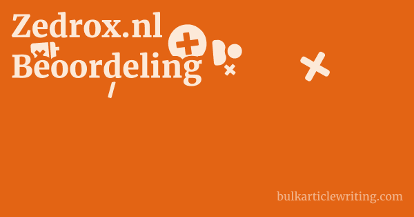 Zedrox.nl Beoordeling 1 by