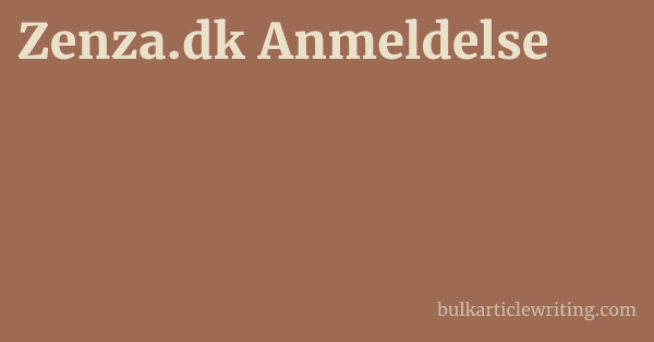 Zenza.dk Anmeldelse 1 by Partners